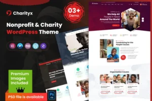 Mua Charityx - Charity & Nonprofit WordPress Theme giá rẻ