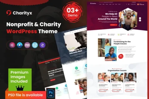 Mua Charityx - Charity & Nonprofit WordPress Theme giá rẻ