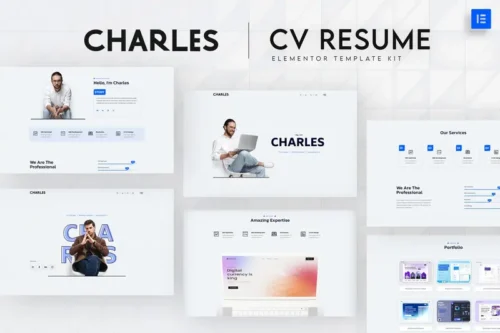 Mua Charles - CV Resume Elementor Template Kit giá rẻ