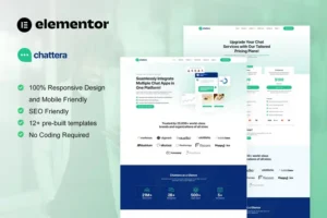 Mua Chattera - Saas & Chat Service Company Elementor Kit giá rẻ