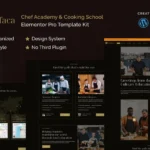 Chefaca – Chef Academy & Cooking School Elementor Pro Template Kit