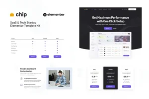 Mua Chip - SaaS & Tech Startup Elementor Template Kit giá rẻ