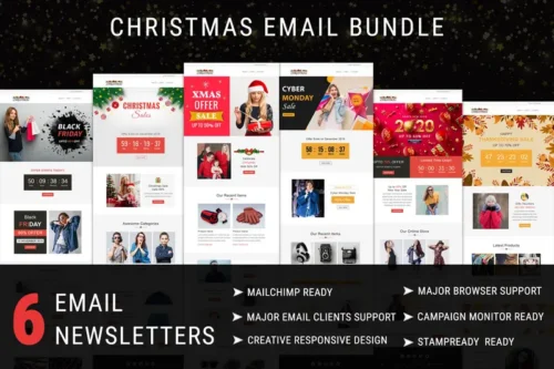 Mua Christmas - Responsive Email Newsletter Templates giá rẻ
