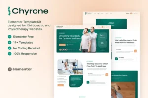 Mua Chyrone – Chiropractic & Physiotherapy Elementor Template Kit giá rẻ