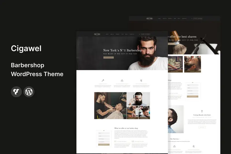 Mua Cigawel - Barbershop WordPress Theme giá rẻ