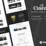 Cinemo – Video Streaming Website Elementor Template Kit