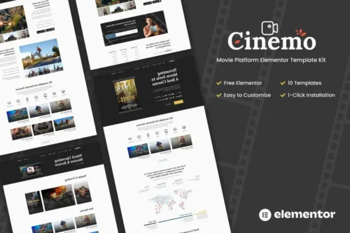 Mua Cinemo - Video Streaming Website Elementor Template Kit giá rẻ
