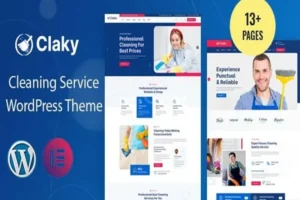 Mua Claky - Cleaning Services WordPress Theme giá rẻ