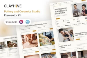Mua ClayHive - Pottery & Ceramics Studio Elementor Kit giá rẻ