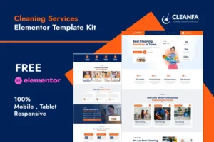 Mua Cleanfa - Cleaning Services Elementor Template Kit giá rẻ