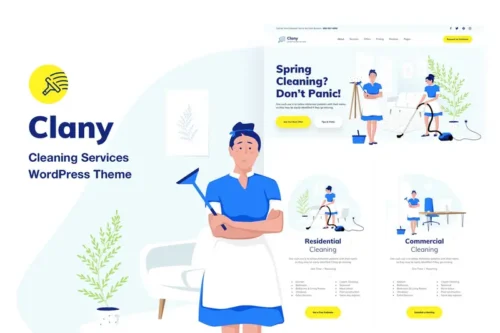 Mua Cleaning Services - WordPress Theme giá rẻ
