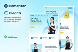 Mua Cleanzi – Cleaning Services Elementor Template Kit giá rẻ