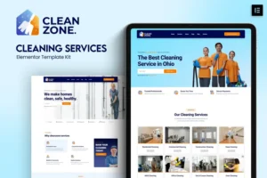Mua Cleanzone - Cleaning Services Elementor Template Kit giá rẻ