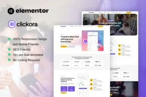 Mua Clickora - Digital Marketing Agency Elementor Template Kit giá rẻ