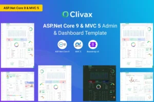 Mua Clivax - ASP.Net & MVC Admin & Dashboard Template giá rẻ