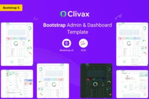 Mua Clivax - Bootstrap 5 Admin & Dashboard Template giá rẻ