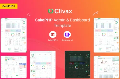 Mua Clivax - CakePHP Admin & Dashboard Template giá rẻ
