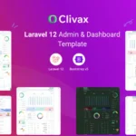 Clivax – Laravel 12 Admin & Dashboard Template