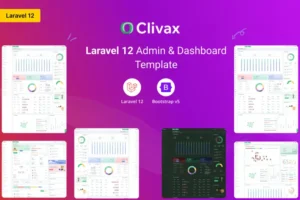 Mua Clivax - Laravel 12 Admin & Dashboard Template giá rẻ