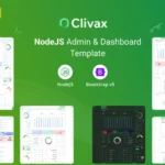 Clivax – NodeJS Admin & Dashboard Template