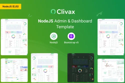 Mua Clivax - NodeJS Admin & Dashboard Template giá rẻ