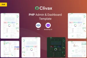 Mua Clivax - PHP Admin & Dashboard Template giá rẻ