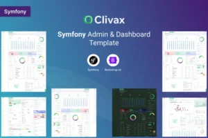 Mua Clivax - Symfony Admin & Dashboard Template giá rẻ