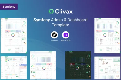 Mua Clivax - Symfony Admin & Dashboard Template giá rẻ