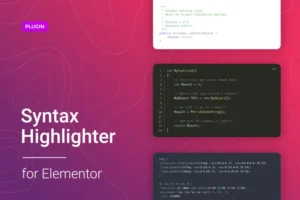 Mua Code Syntax Highlighter for Elementor giá rẻ