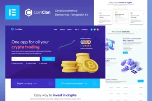 Mua CoinClan - Cryptocurrency Elementor Pro Template Kit giá rẻ