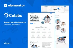 Mua Colabs - Research & Laboratory Elementor Template Kit giá rẻ