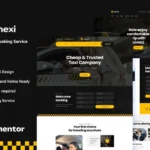 Conexi – Online Taxi Booking Service Template Kit