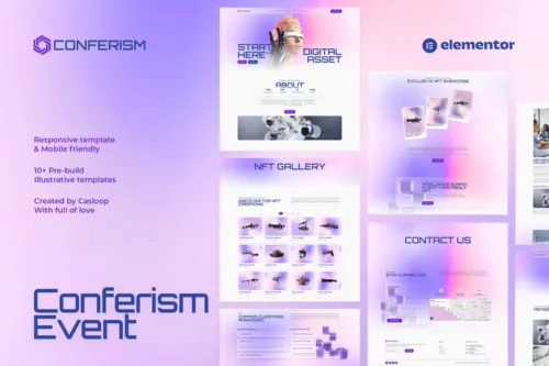 Mua Conferism - Events & Entertainment Elementor Template Kit giá rẻ