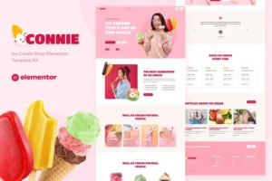 Mua Connie - Ice Cream Shop Elementor Template Kit giá rẻ