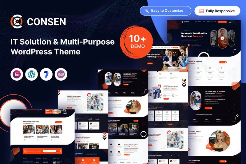 Mua Consen - IT Solution & Business WordPress Theme giá rẻ