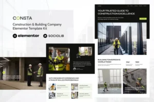 Mua Consta - Construction & Building Company Elementor Template Kit giá rẻ
