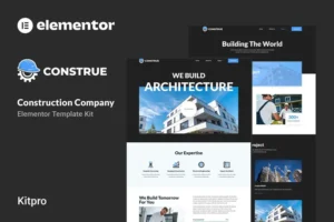 Mua Construe - Construction Company Elementor Template Kit giá rẻ