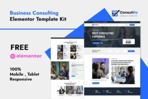 Mua Consultfa - Business Consulting Elementor Template Kit giá rẻ