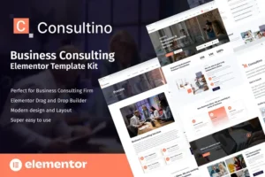 Mua Consultino - Business Consulting Elementor Template Kit giá rẻ