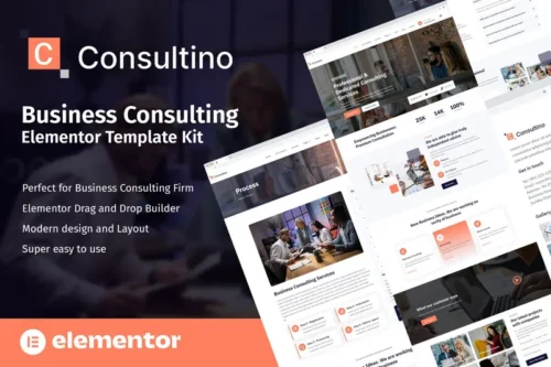 Mua Consultino - Business Consulting Elementor Template Kit giá rẻ