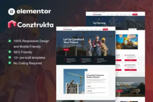 Mua Conztrukta - Construction Service Elementor Template Kit giá rẻ