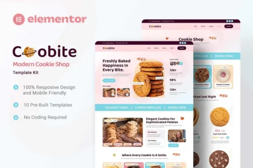 Mua Coobite - Modern Cookie Shop Elementor Template Kit giá rẻ