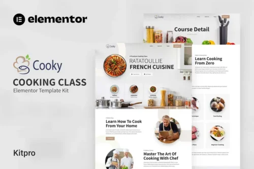 Mua Cooky - Cooking Class Elementor Template Kit giá rẻ