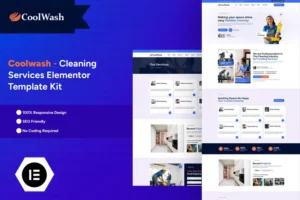 Mua Coolwash - Cleaning Services Elementor Pro Template Kit giá rẻ
