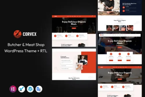 Mua Corvex - Butcher & Meat Shop WordPress Theme giá rẻ