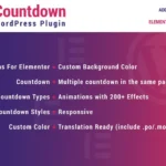 Countdown for Elementor WordPress Plugin