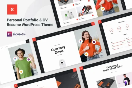 Mua Courtney - Personal Portfolio WordPress Theme giá rẻ