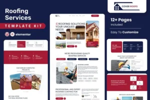 Mua Coverroofs - Roofing Services Elementor Template Kit giá rẻ