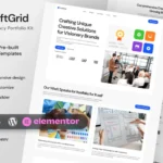 CraftGrid – Creative Agency Portfolio Elementor Template Kit