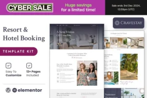 Mua Cravestay – Luxury Hotel & Resort Elementor Template Kit giá rẻ